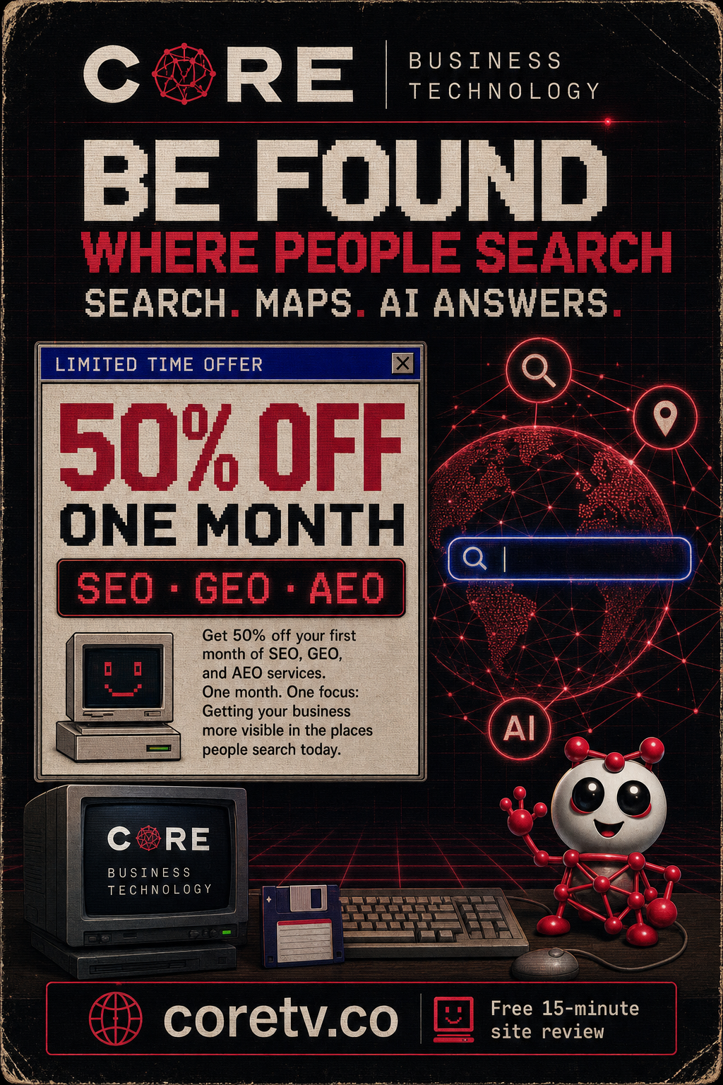 50% SEO - GEO - AEO - One Month - Front