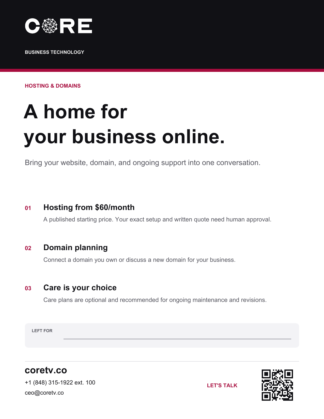 Hosting & Domains - Front